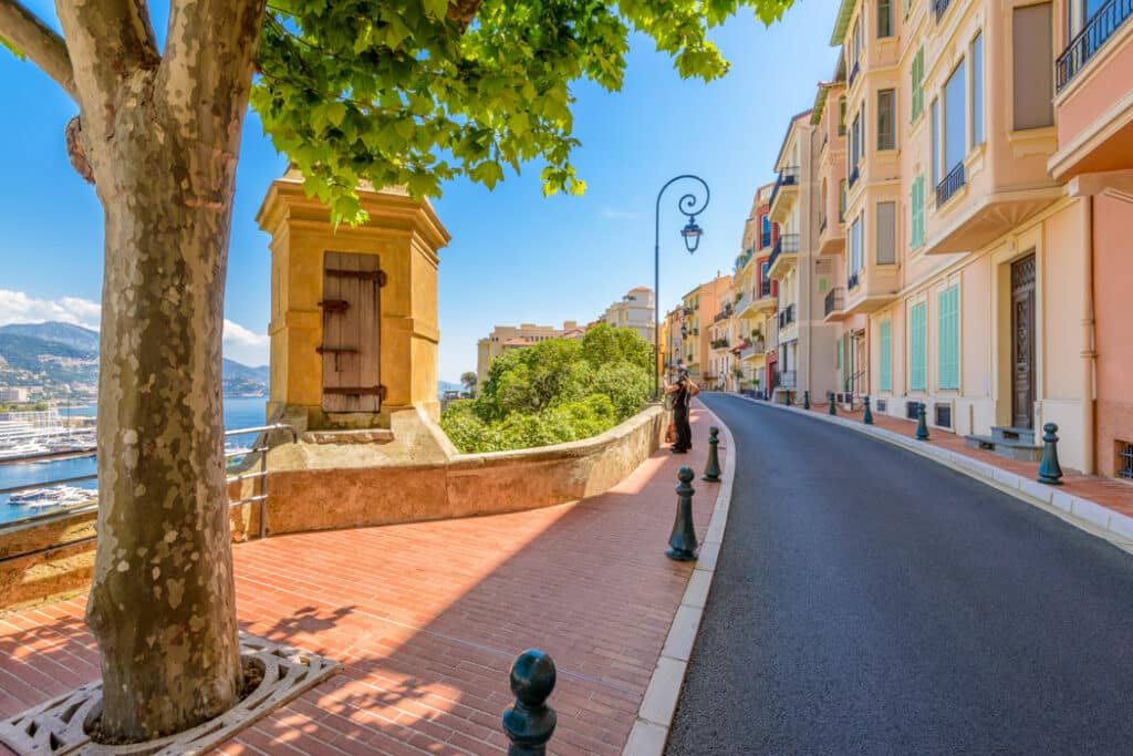 Summertime in the streets of Monaco-Ville