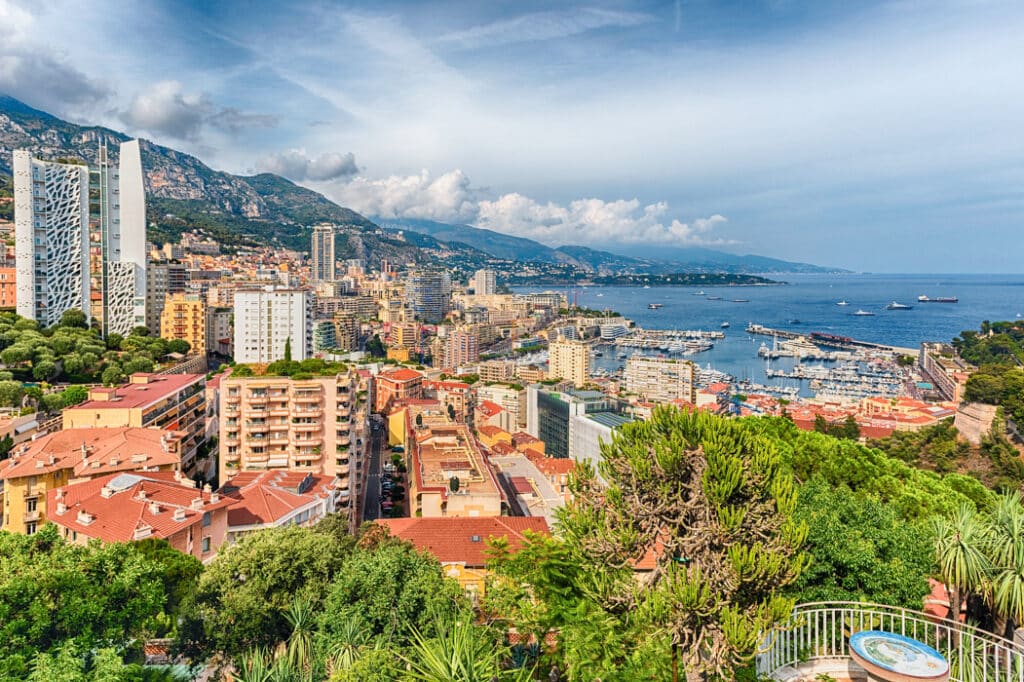Aerial view of La Condamine, Monaco