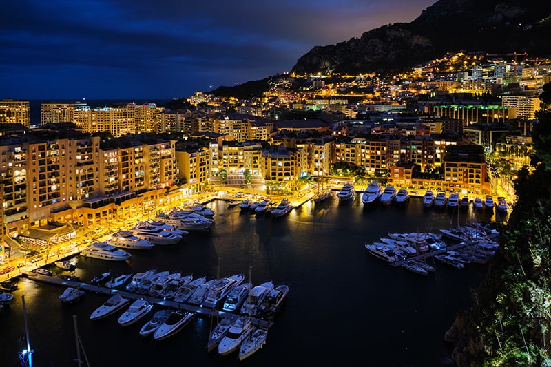 Monaco by night